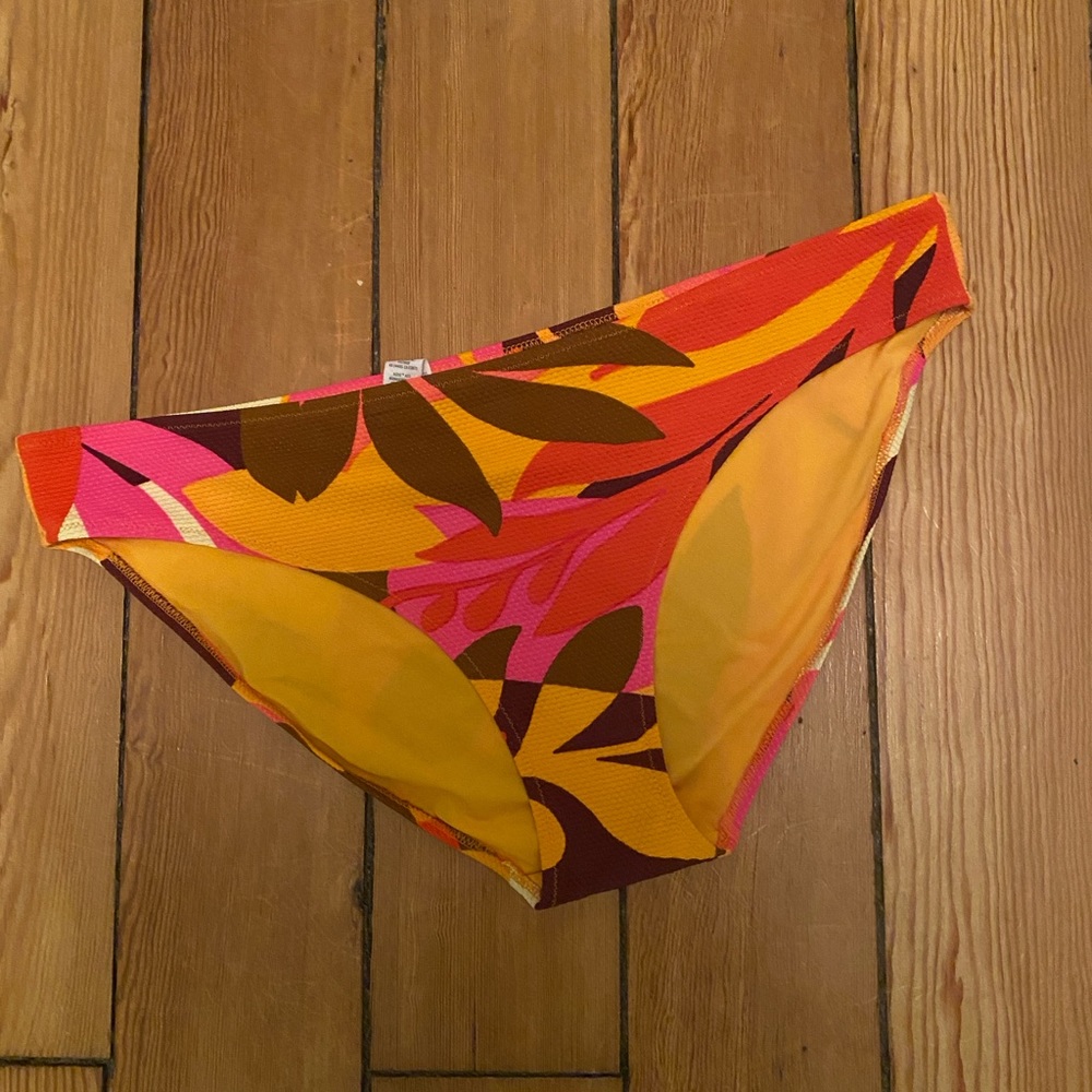 AERIE TROPICAL PRINT BIKINI, SIZE XL